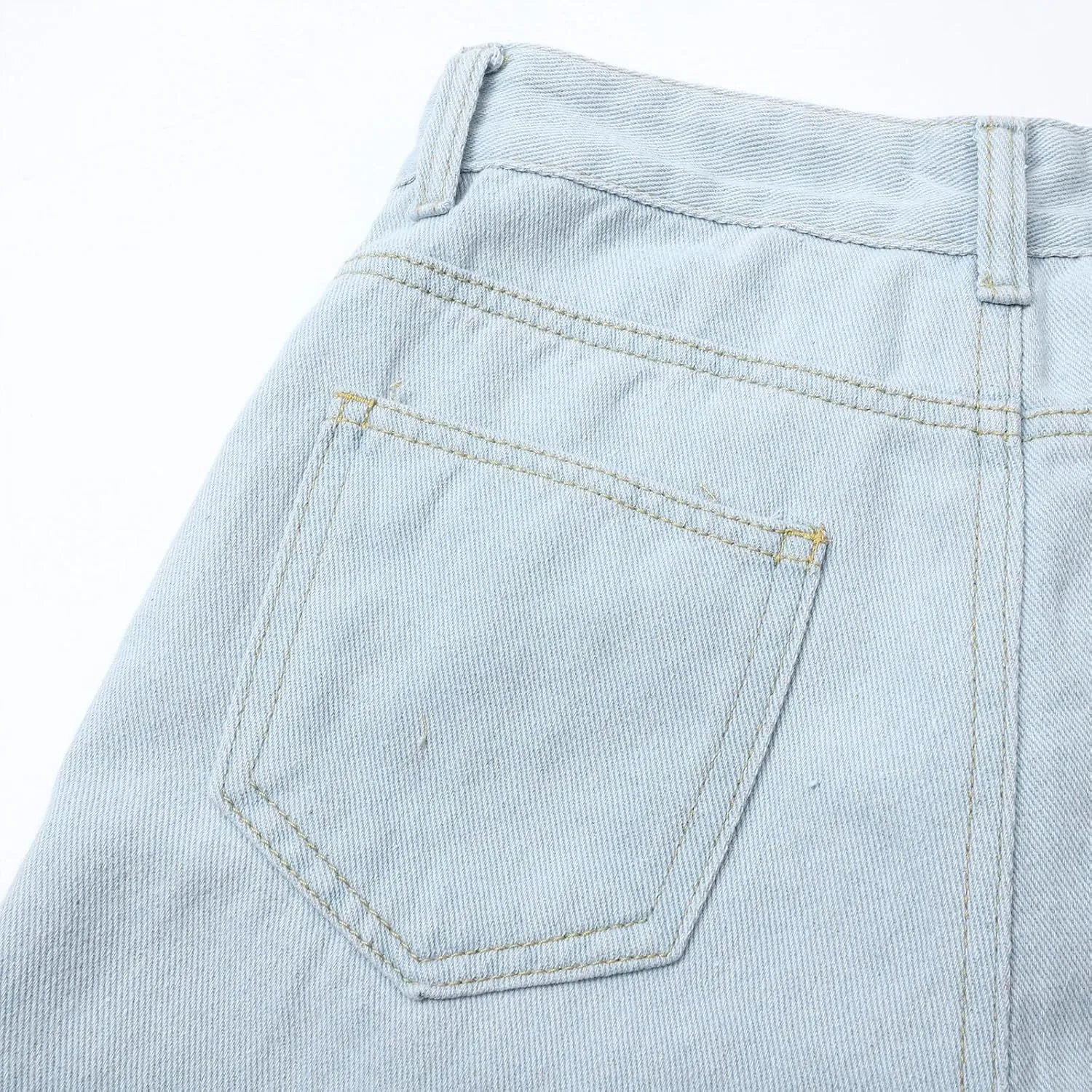 Wide Leg Jeans for Women 2025 High Waisted Stretch Pull on Baggy Jeans Casual Trendy Straight Denim Pants