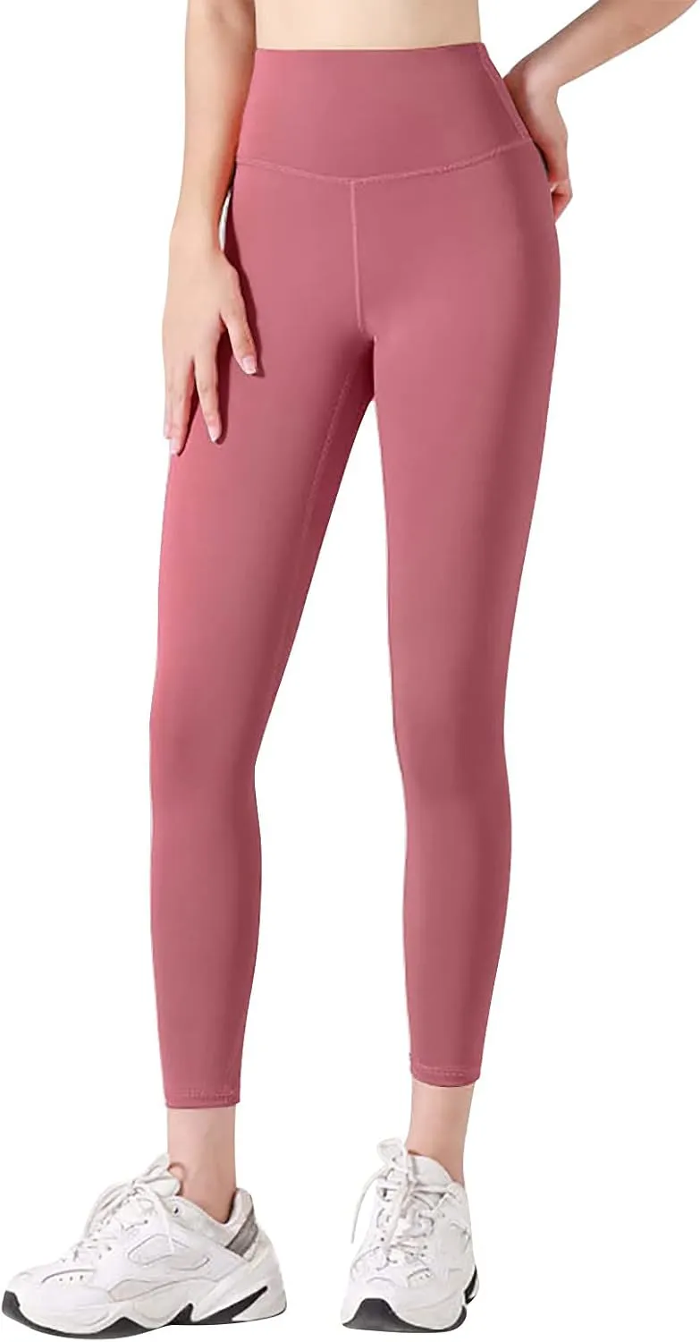 Women Yoga Pants Flared Pants for Women Solid Color High Waisted Yoga Pants Crossover Yoga Pants with Tummy Control