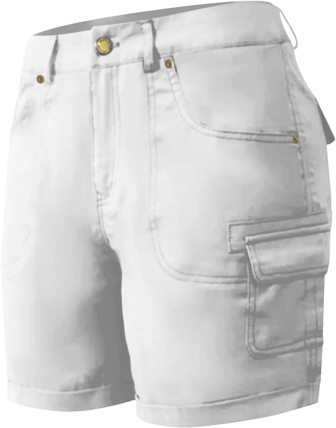 Womens Baggy Cargo Shorts Summer Casual Stretch Jeans Drawstring Beach Loost Fit Chino Shorts with Pockets