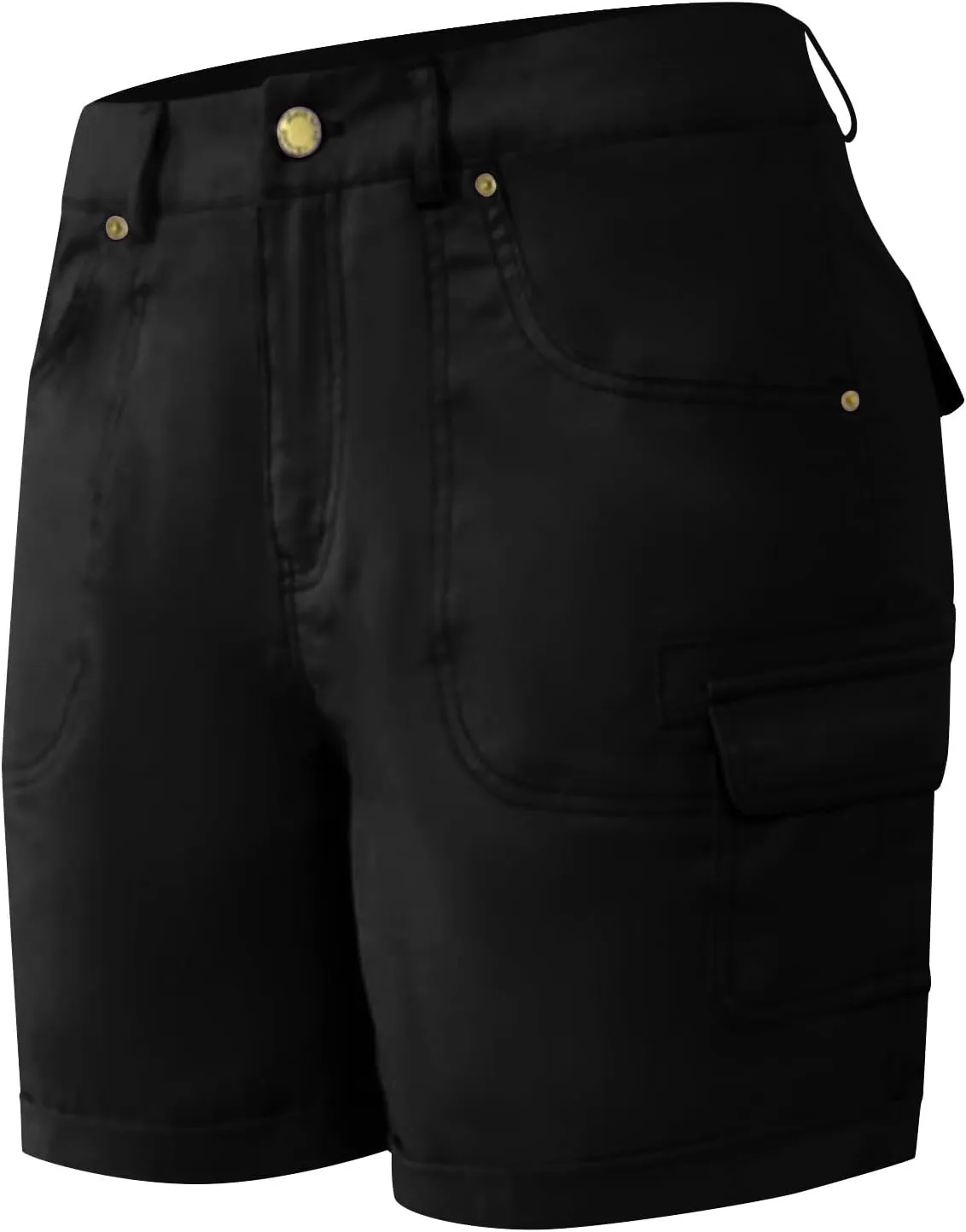 Womens Baggy Cargo Shorts Summer Casual Stretch Jeans Drawstring Beach Loost Fit Chino Shorts with Pockets