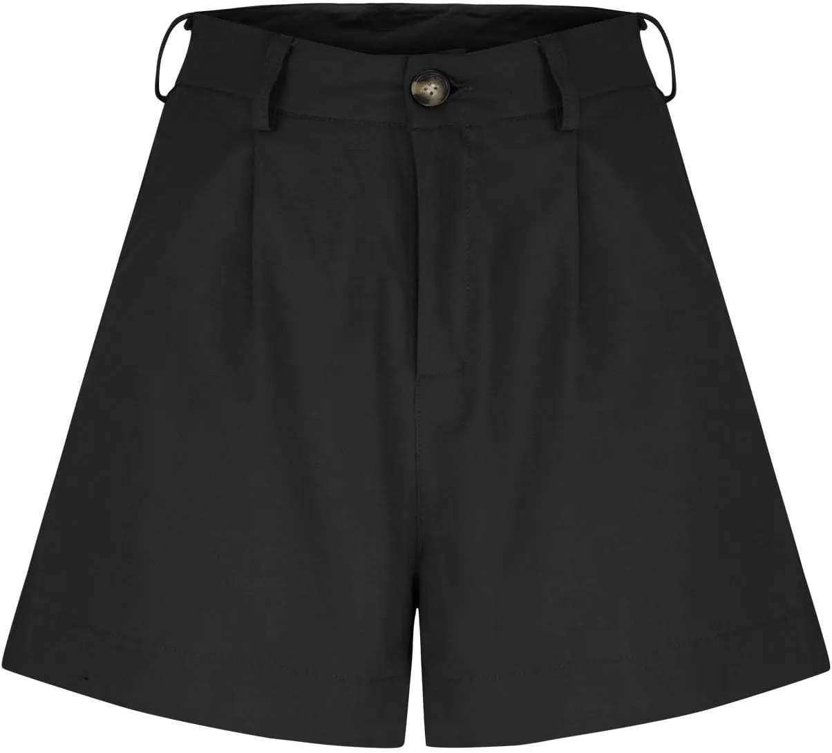 Womens Bermuda Wide Leg Shorts Summer Dressy High Waisted Plus Size Ladies Chino Linen Short with Pockets 2025 Trendy