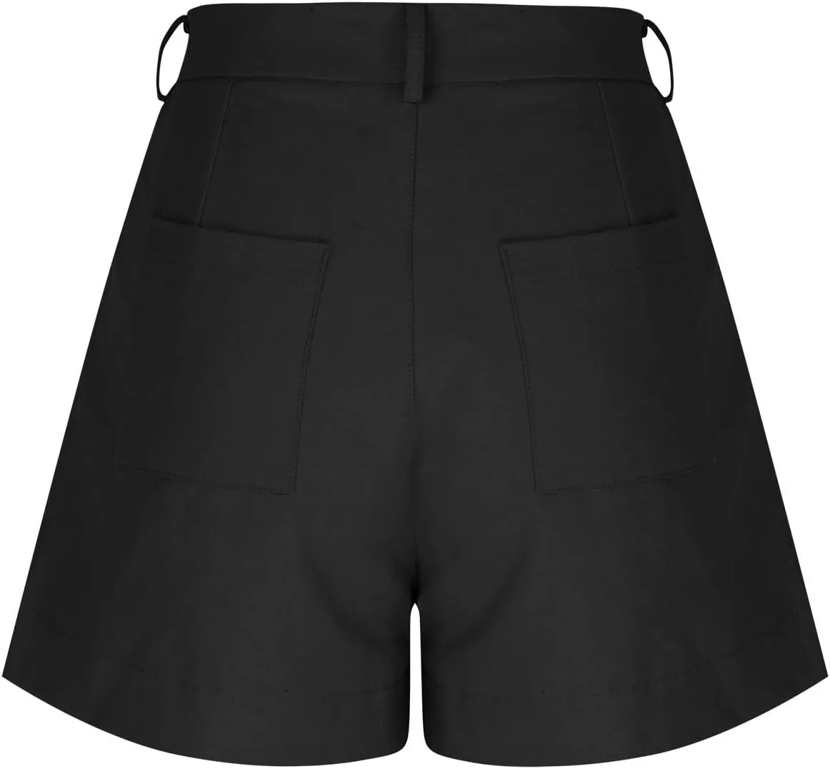 Womens Bermuda Wide Leg Shorts Summer Dressy High Waisted Plus Size Ladies Chino Linen Short with Pockets 2025 Trendy