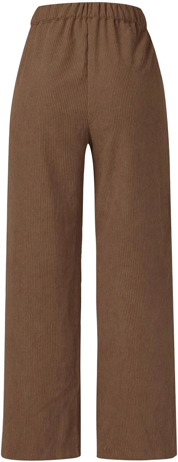 Womens Cargo Sweatpants Winter Velour Yoga Capris with Pockets High Waisted Flare Leggings