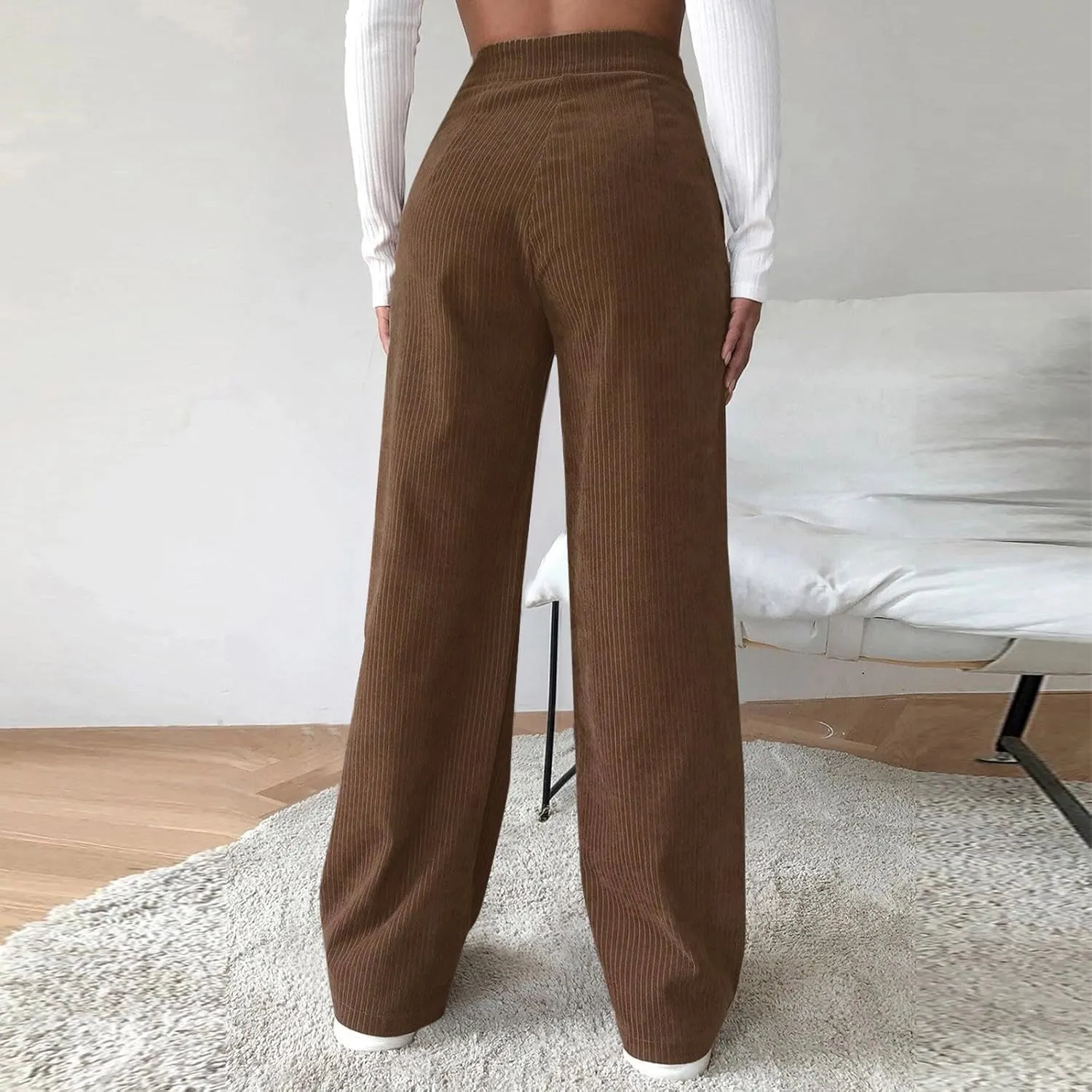 Womens Cargo Sweatpants Winter Velour Yoga Capris with Pockets High Waisted Flare Leggings