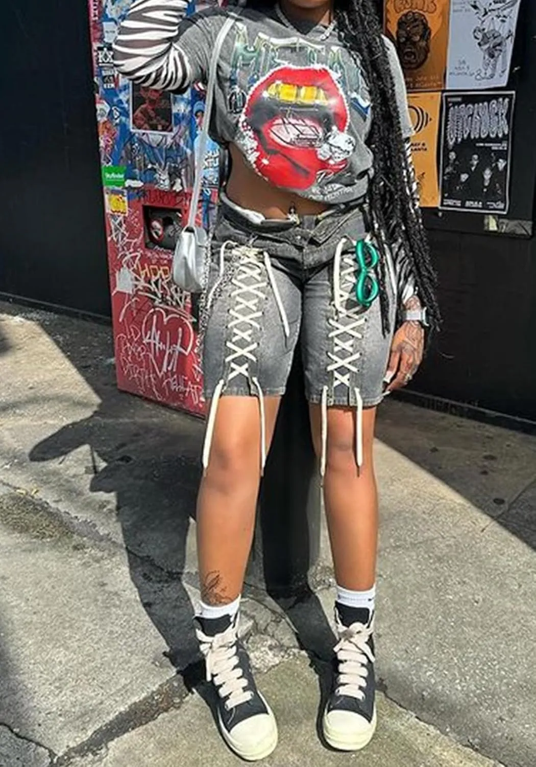 Women's Denim Bermuda Shorts Y2k Casual Baggy Shorts Jorts High Waisted Jean Shorts Streetwear