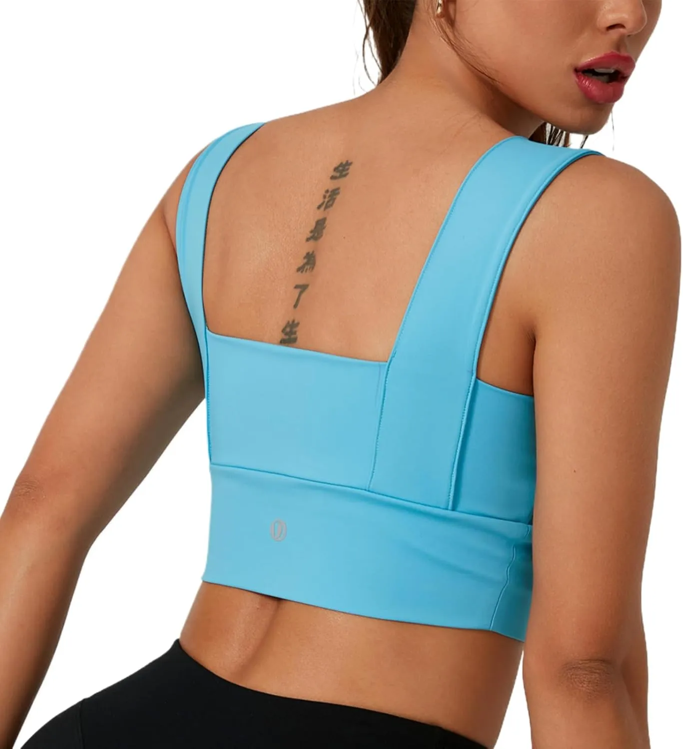 Women's High Support Sports Bra with Wide Straps|U-Back,Moisture-Wicking Removable Pads, Full Coverage Yoga Gym Bra