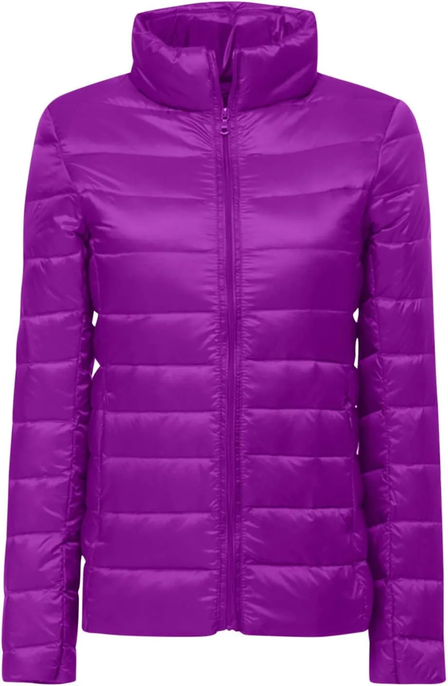 Women's Packable Quilted Jackets Lightweight Full-Zip Puffer Jacket Full Zipped Down Jacket Shakcets Winter Outfits