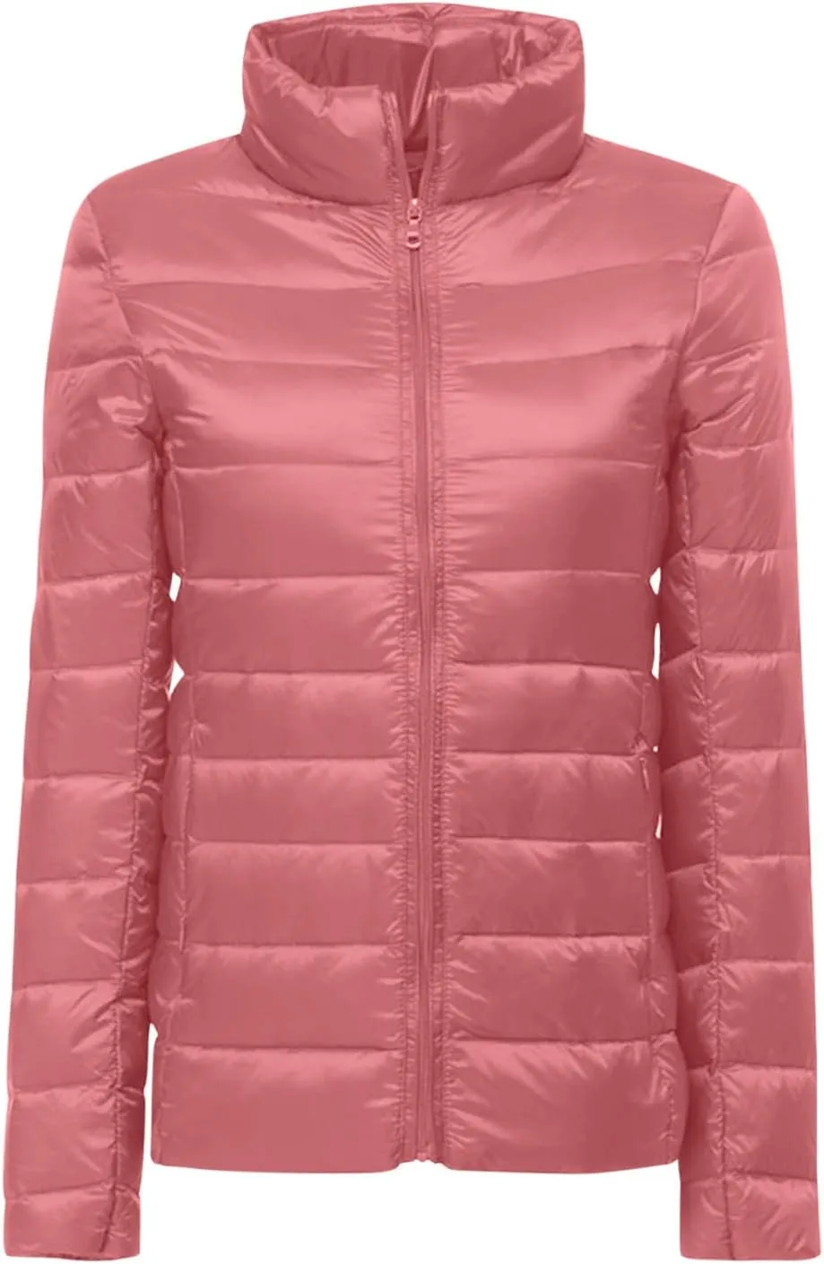 Women's Packable Quilted Jackets Lightweight Full-Zip Puffer Jacket Full Zipped Down Jacket Shakcets Winter Outfits