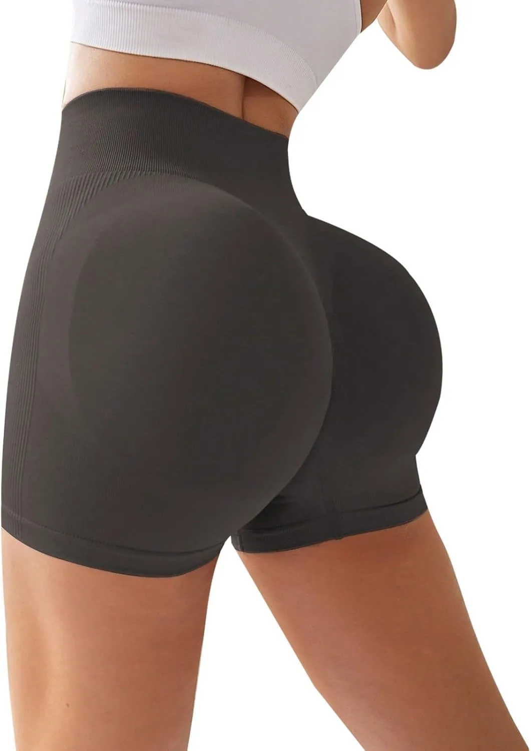 Women's Sports Tight Lifting Hip Five Pants High Waist Seamless Yoga Fitness Pants Short Pants